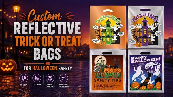 Custom Reflective Trick or Treat Bags for Halloween Safety