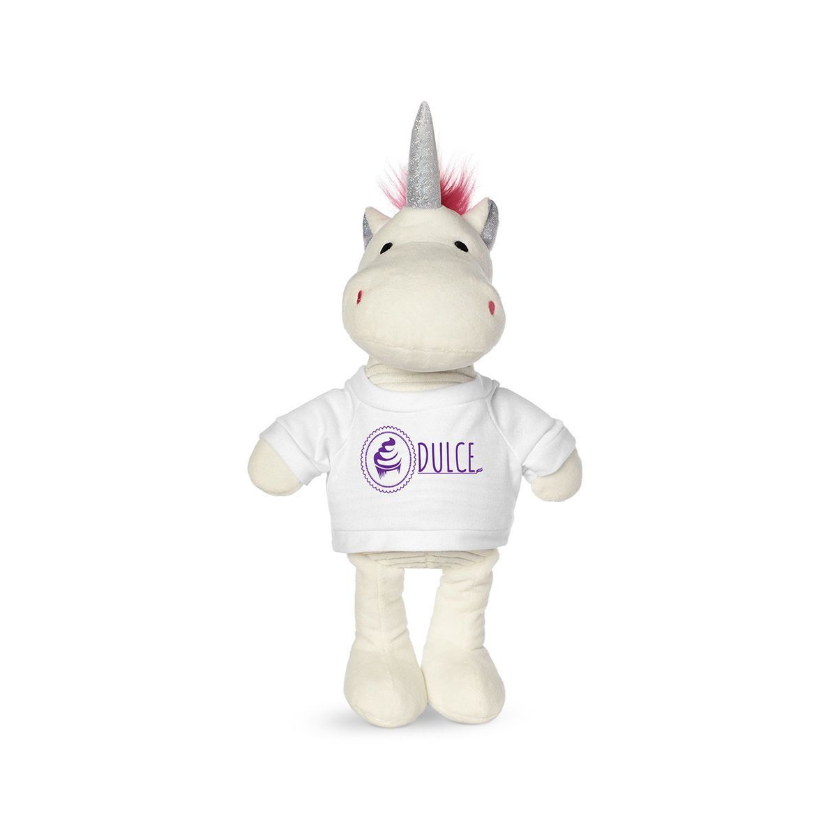 Promotional Stuffed Unicorns Plush Giveaways With Your Logo Printed on the T-Shirts or Bandanas