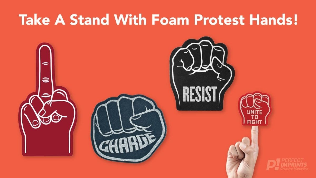 Take A Stand With Foam Protest Hands!