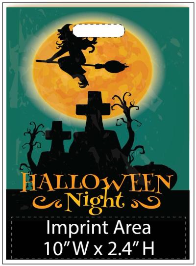 Witch Over Full Moon Trick or Treat Bag - Exclusive Design