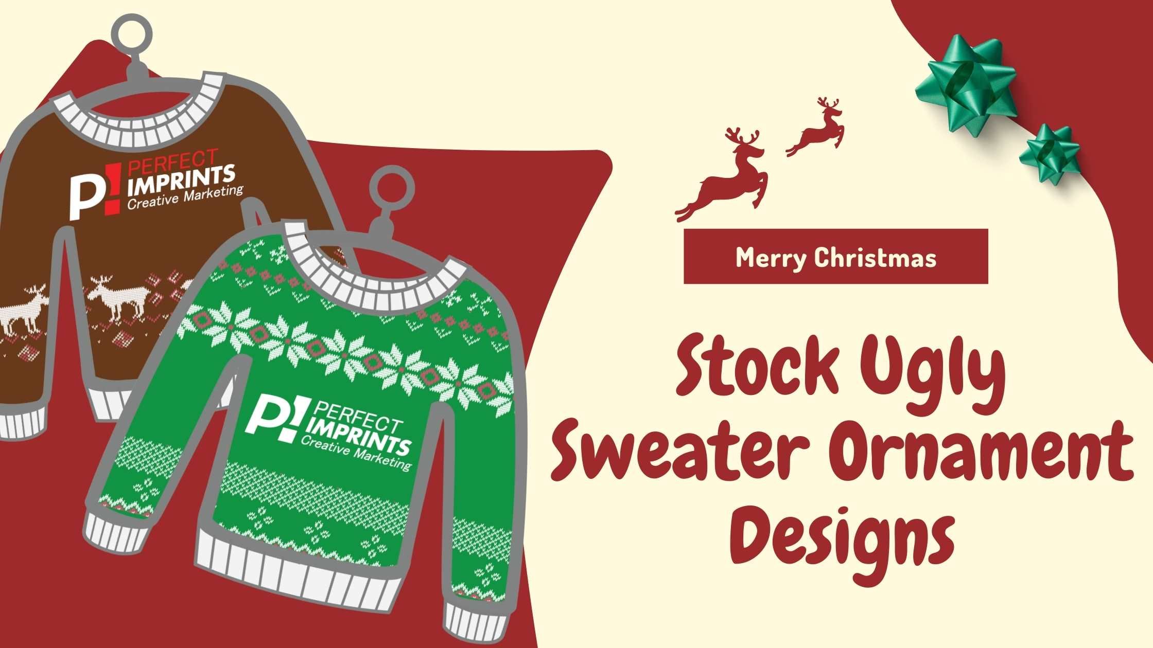 Stock Ugly Sweater Ornament Designs
