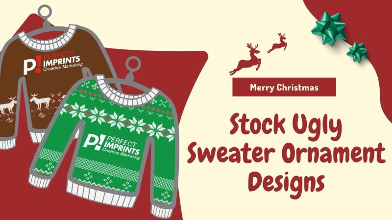 Stock Ugly Sweater Ornament Designs
