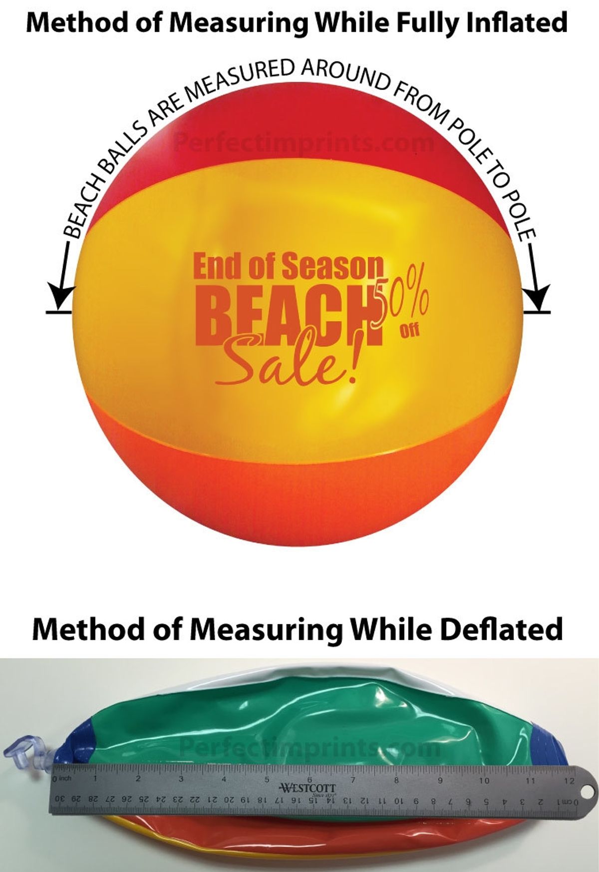 How to Measure Beach Balls