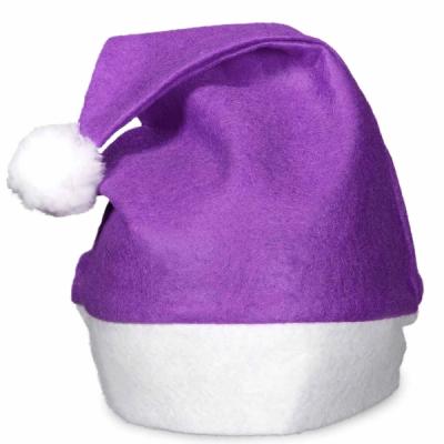 Blank Bulk Purple Felt Santa Hats