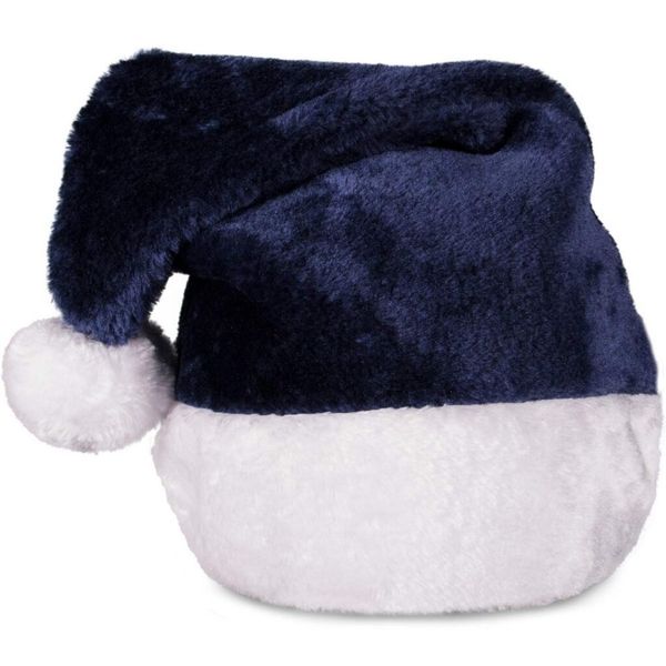 Customized Navy Blue Santa Hats