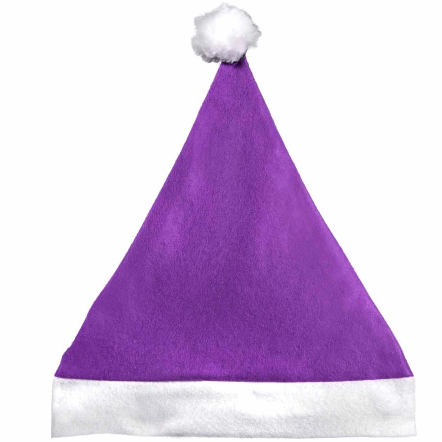 Wholesale Purple Santa Hats