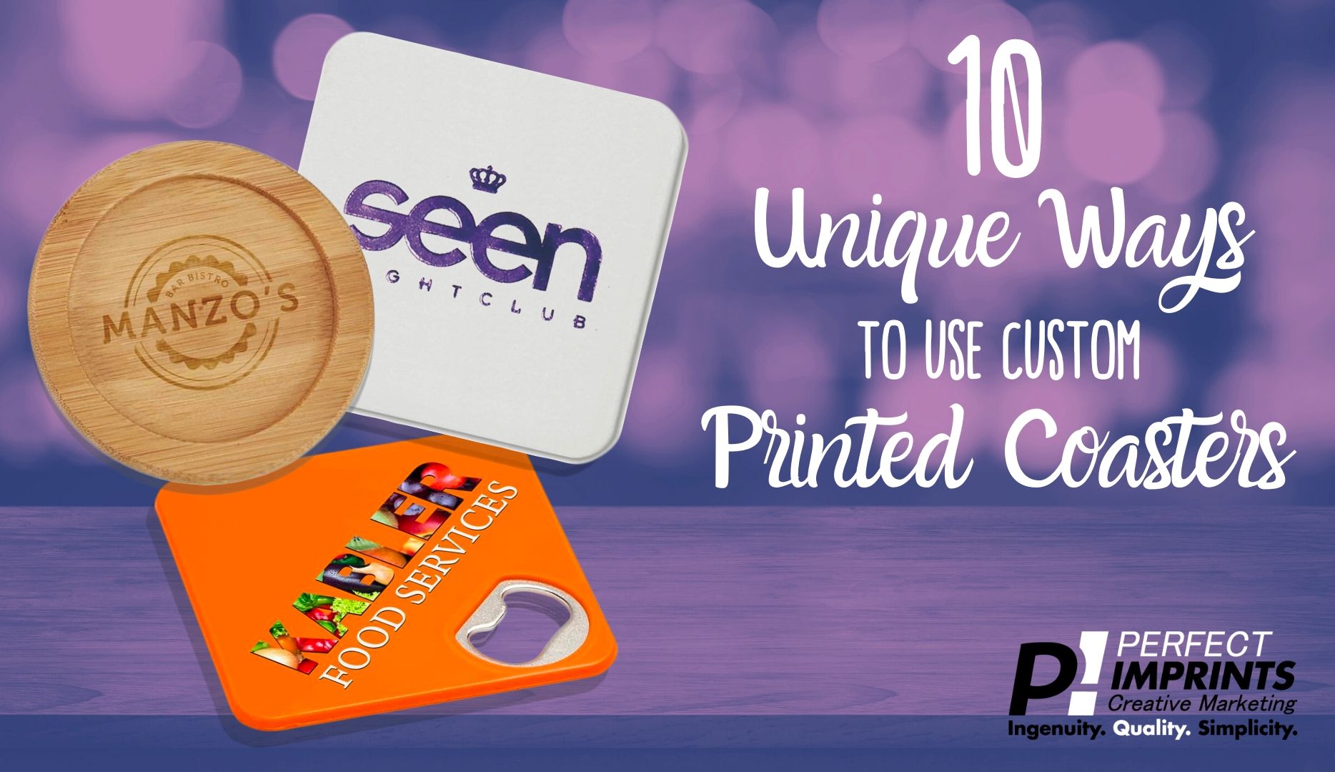 10 Unique Ways to Use Custom Printed Coasters