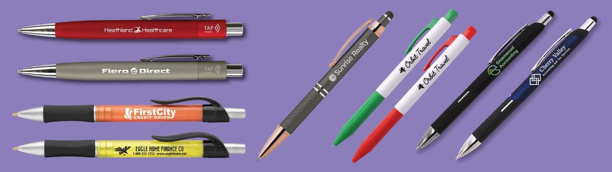 custom pens and pencils - top 5 promotional items