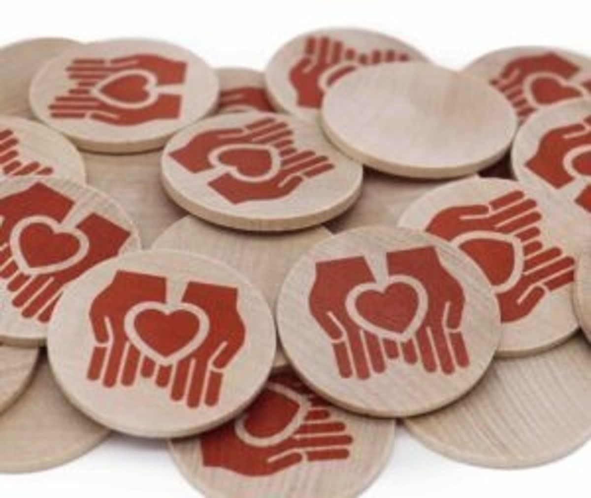 Wooden Tokens by Perfect Imprints