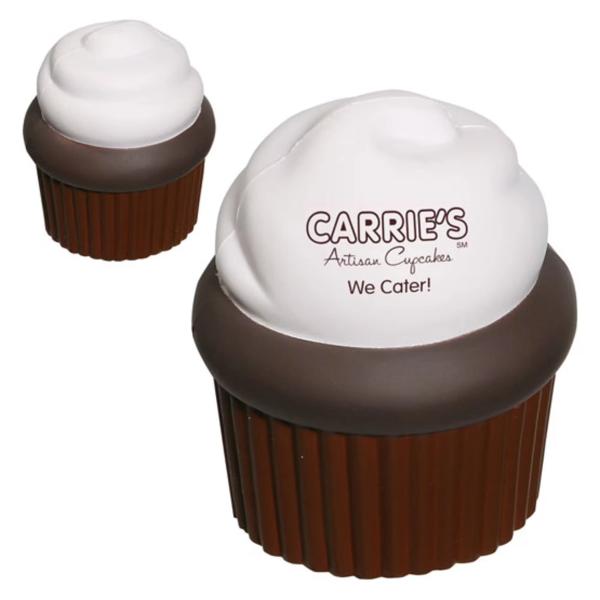 Custom Printed Cupcake Stress Relievers