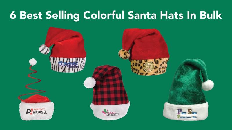 6 Best Selling Colorful Santa Hats in Bulk