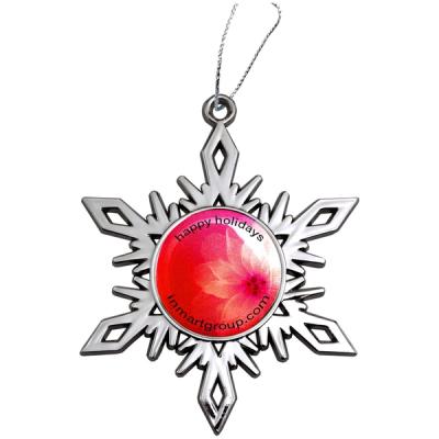 Nickel Snowflake Custom Christmas Ornaments