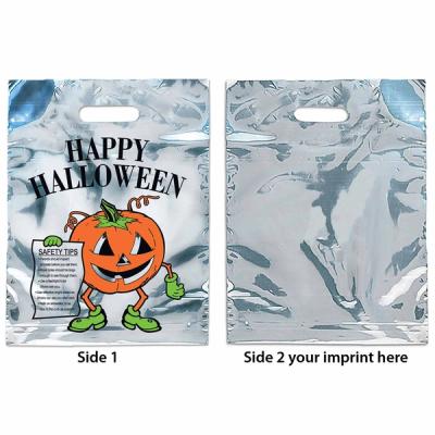 Silver Reflective Halloween Pumpkin Bags