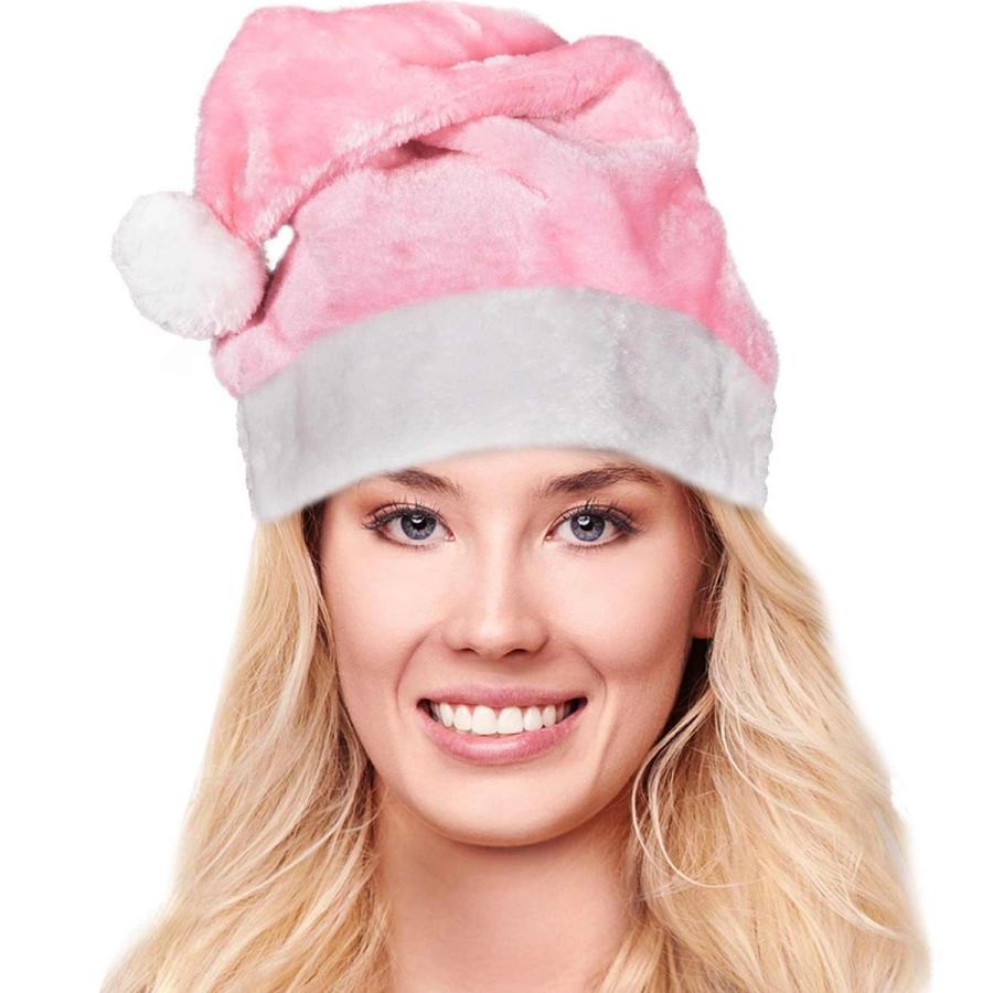 Pink Santa Hats for Breast Cancer Awareness