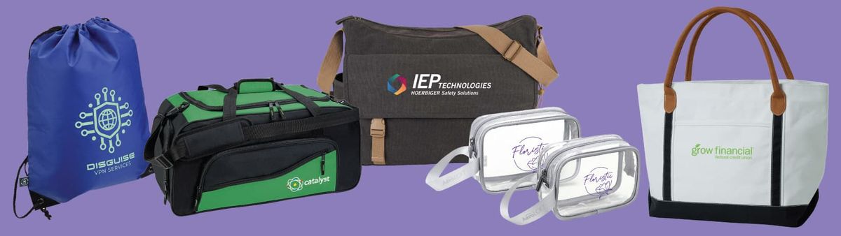 custom bags and travel items - top 5 promotional items