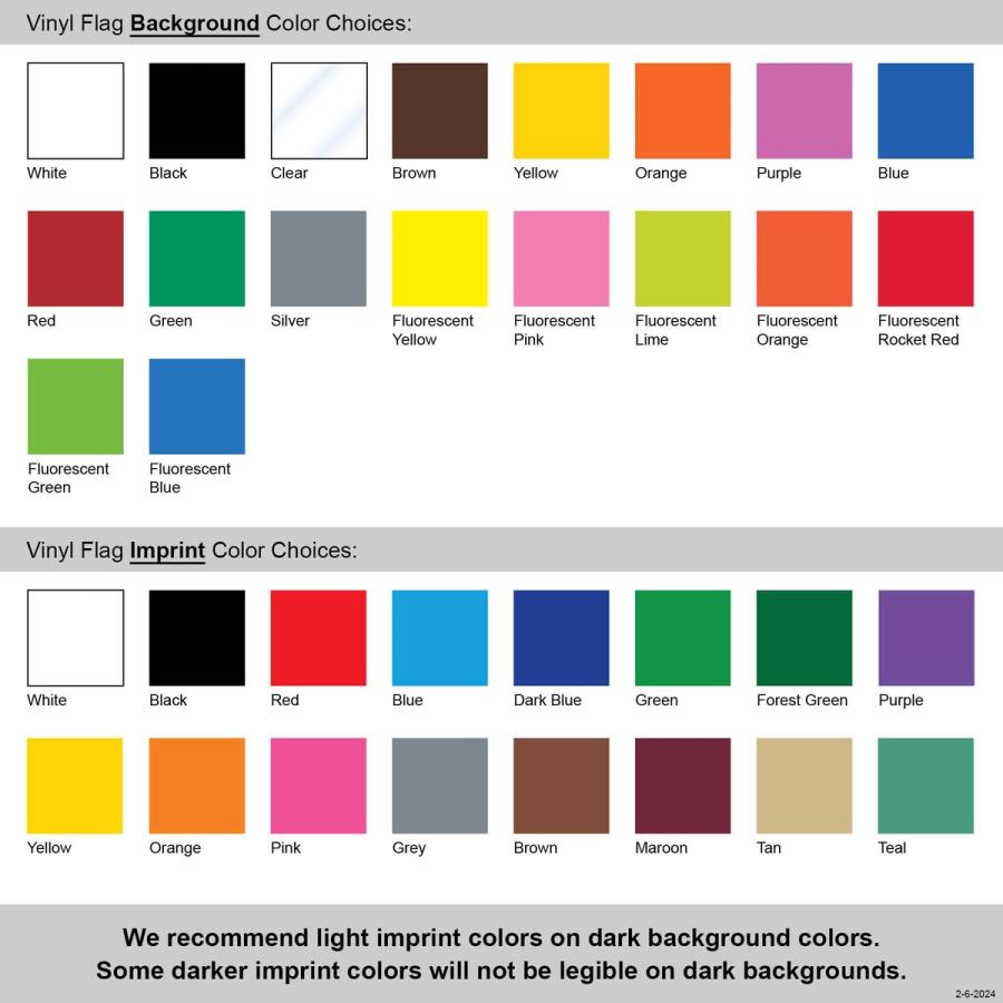 Stock Marking Flag Color Chart