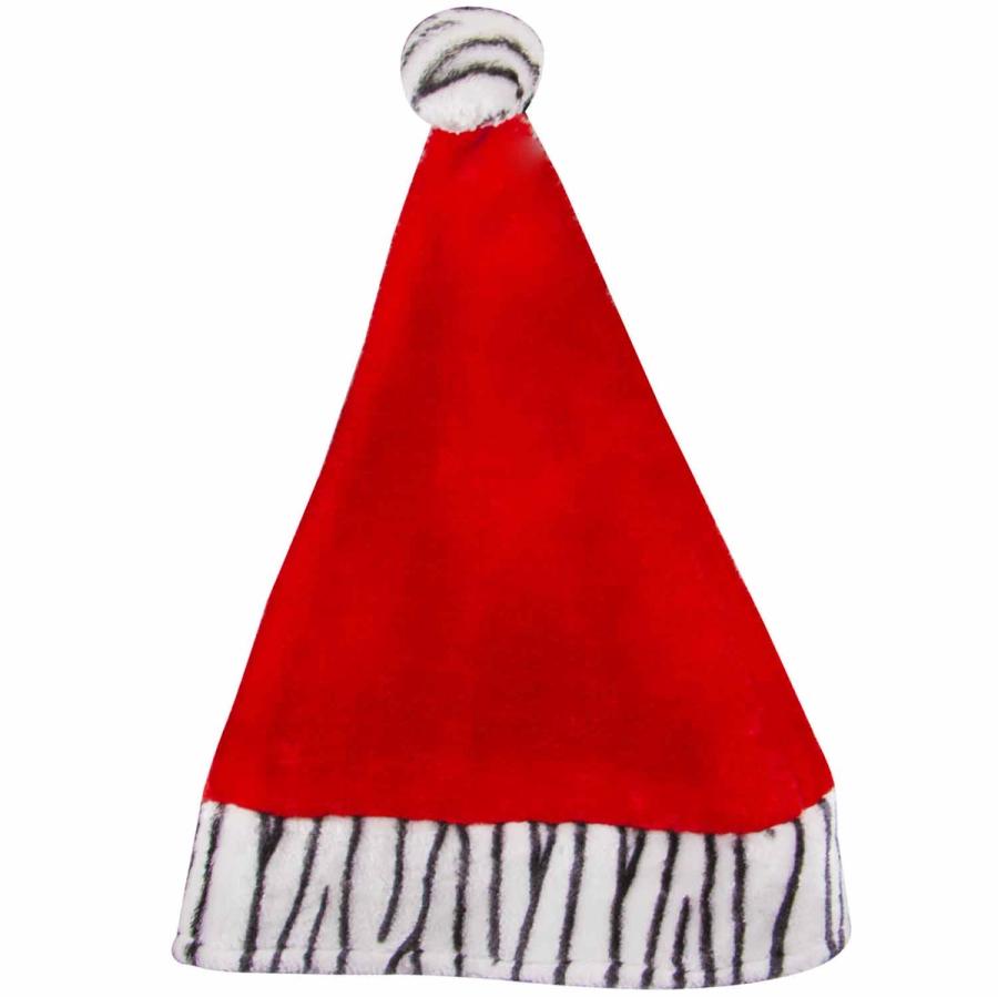 Wholesale Zebra Print Santa Hats for Your Christmas Party