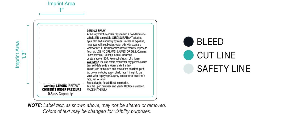 Printable Area for Custom Pepper Spray