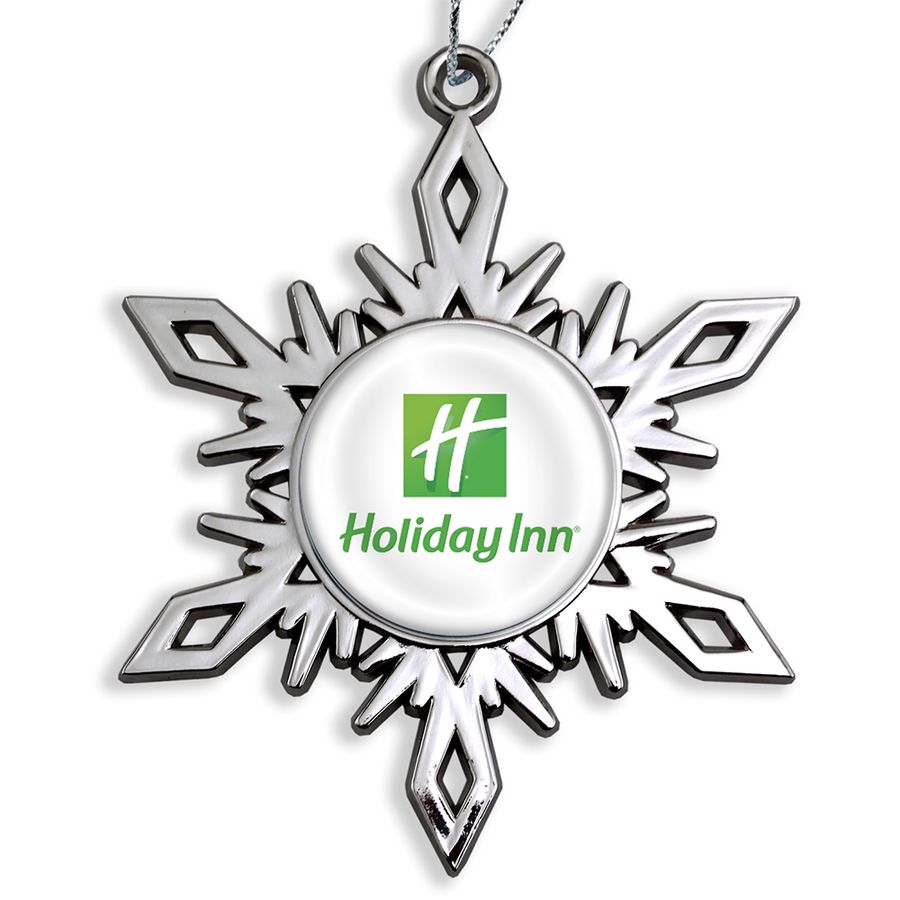 Nickel Snowflake Custom Christmas Ornaments