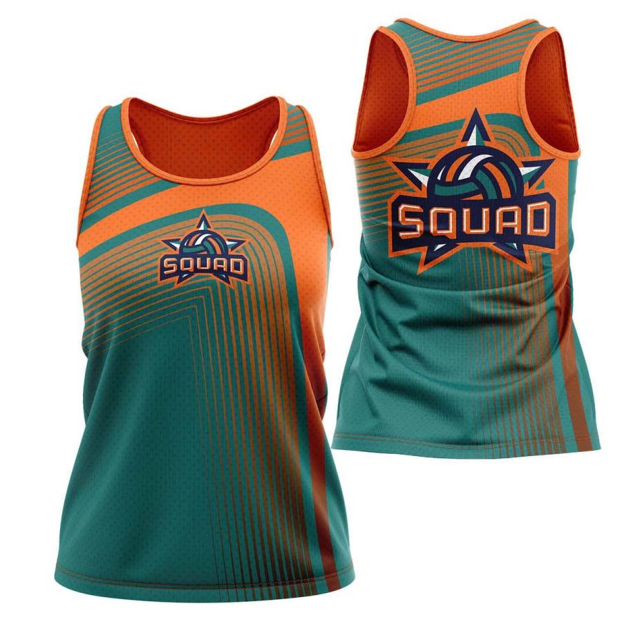 Women's full-color sublimated tank top for teams, gyms and sporting events