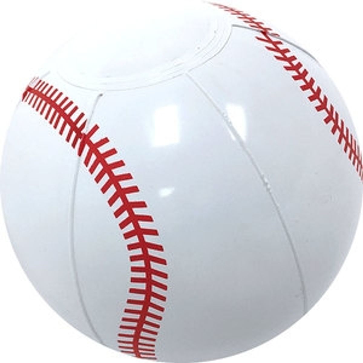 Custom printed baseball beach balls