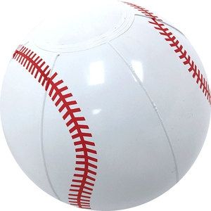 Custom printed baseball beach balls