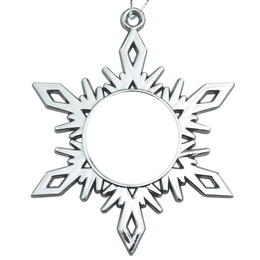 Nickel Snowflake Custom Christmas Ornaments