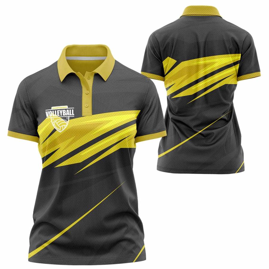 Women's Full Color All Over Printed Golf Polo Shirts