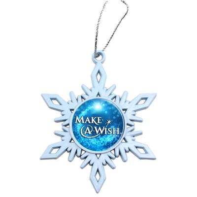 White Snowflake Custom Christmas Ornaments