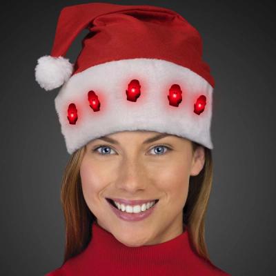 Bulk Light Up Santa Hats
