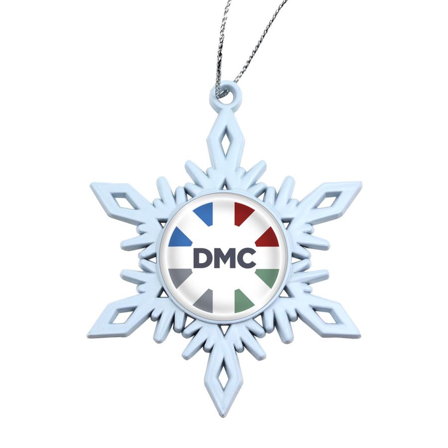 White Snowflake Custom Christmas Ornaments