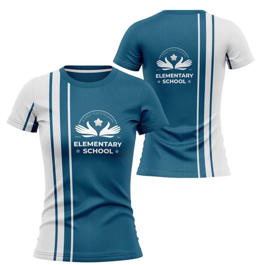 Women's full-color sublimation T-shirt for team uniforms and branded apparel