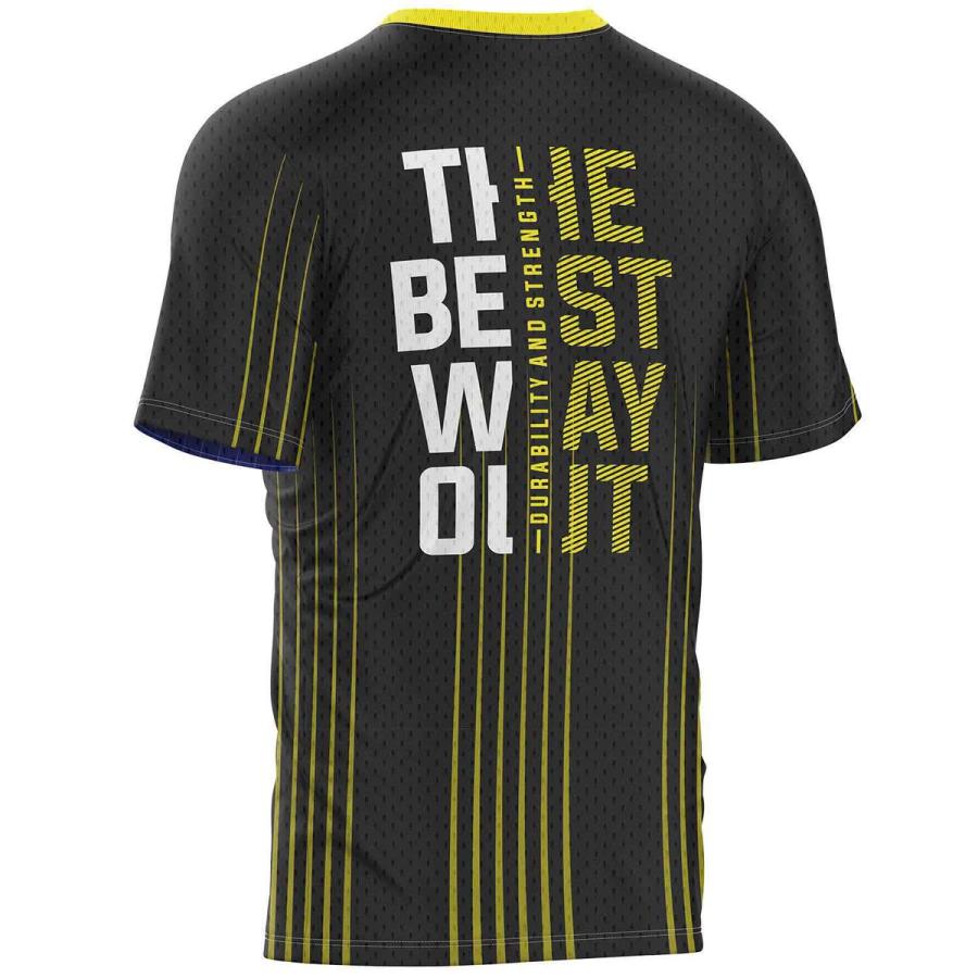 Men's custom birdseye mesh performance shirt with full-color dye sublimation