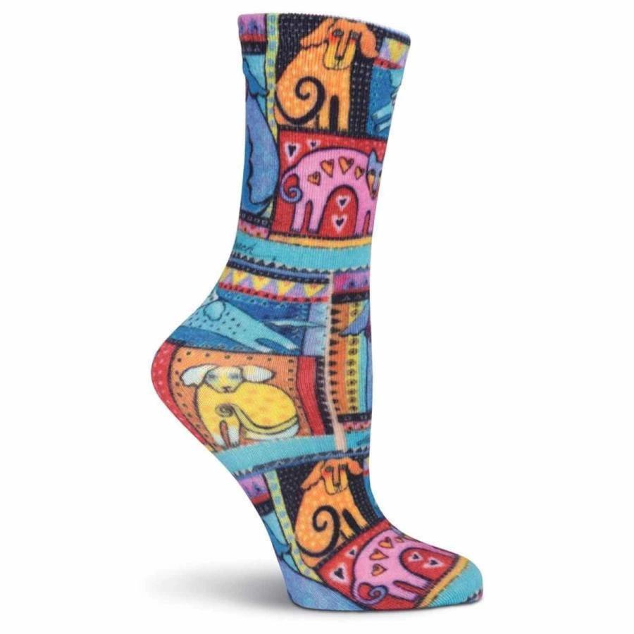 Branded sublimated crew socks with custom colors, logos and artwork