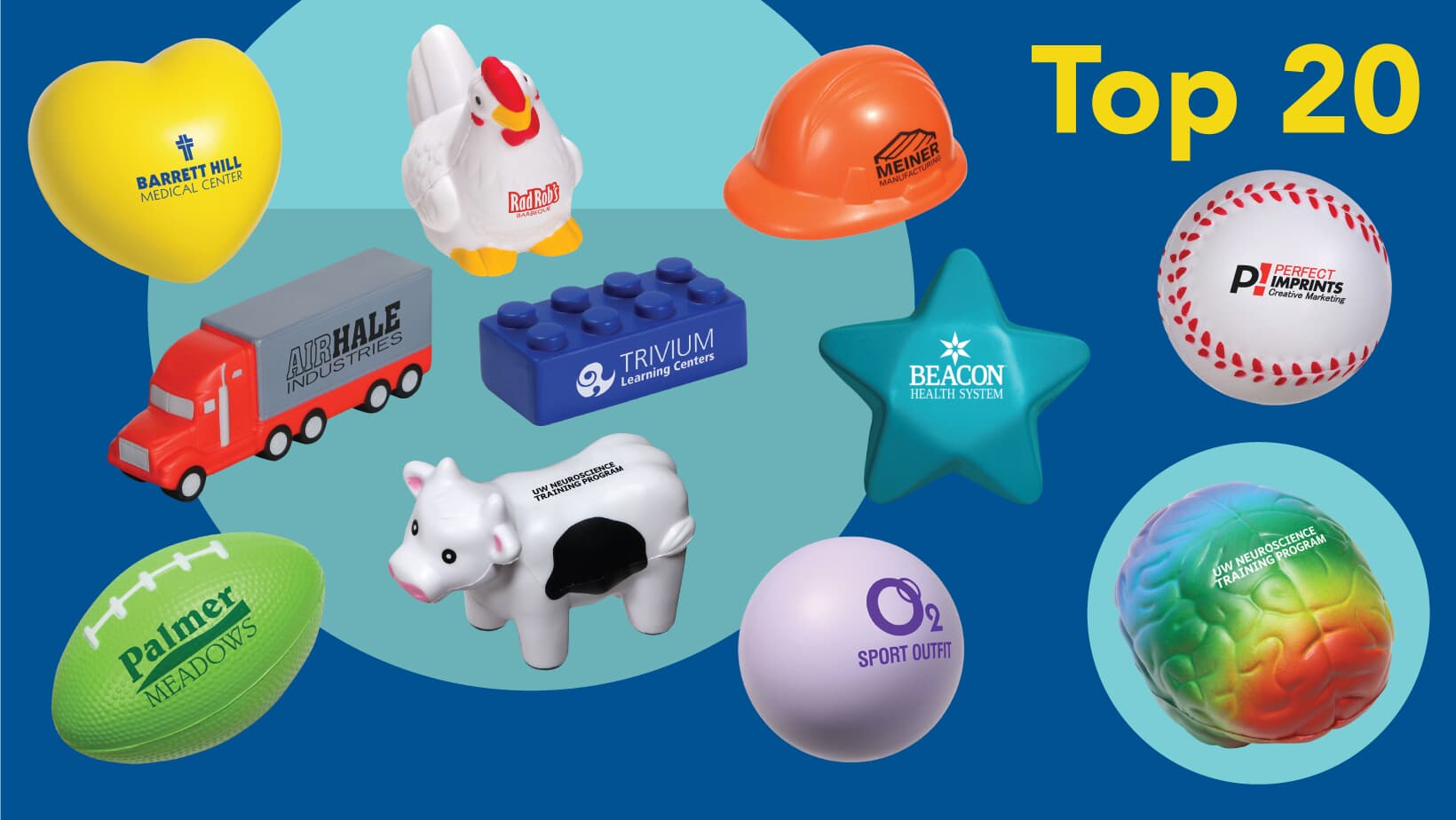 Top 20 Best-Selling Custom Stress Balls