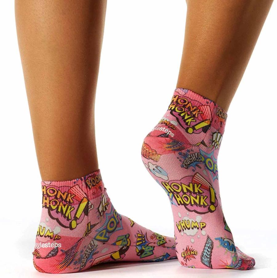 Custom low cut performance socks with vibrant dye sublimation printing