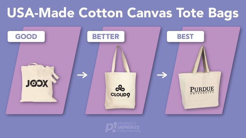 Good → Better → Best: Which USA‑Made Cotton‑Canvas Tote Is Right for Your Next Bulk Promo?