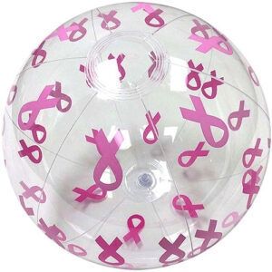 Breast Cancer Awareness Ball Balls with Pink Ribbons - Printed With Your Logo