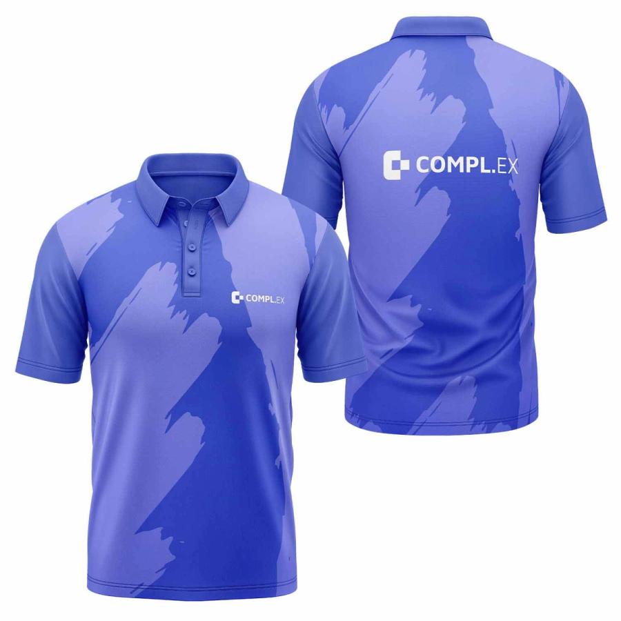 Full Color All Over Printed Golf Polo Shirts