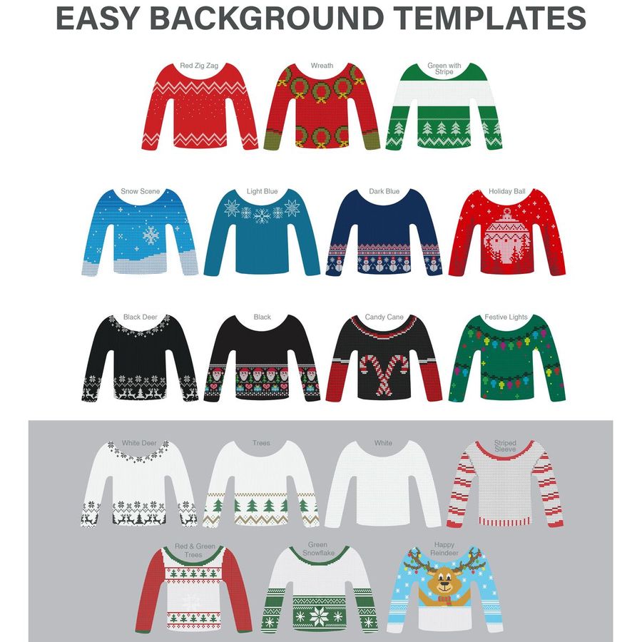 Ugly Sweater Custom Ornament Stock Patterns