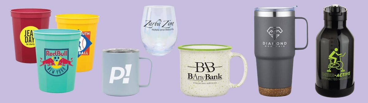 custom tumblers, mugs, water bottles - top 5 promotional items