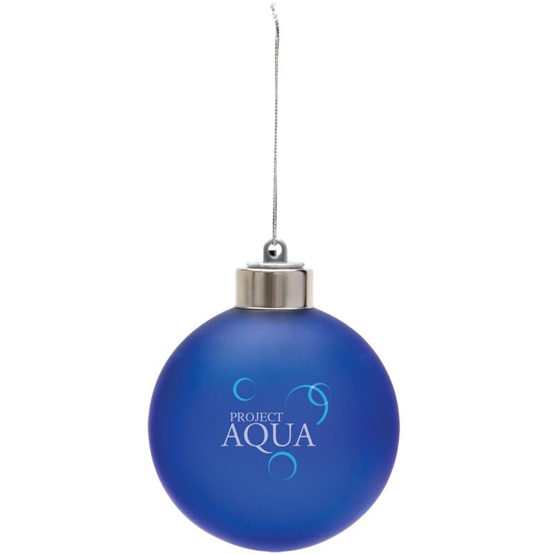 LED light-up shatterproof Christmas custom-printed ornament