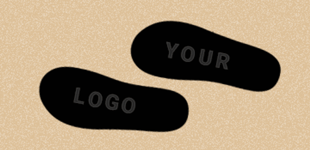 Talking Footprints - Custom Logos Left Behind in the Sand