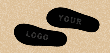 Talking Footprints - Custom Logos Left Behind in the Sand