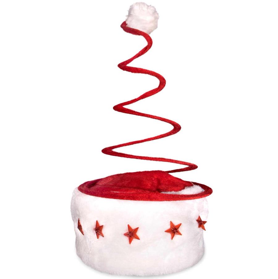 Bulk LED Santa Hats with Spring Tree
