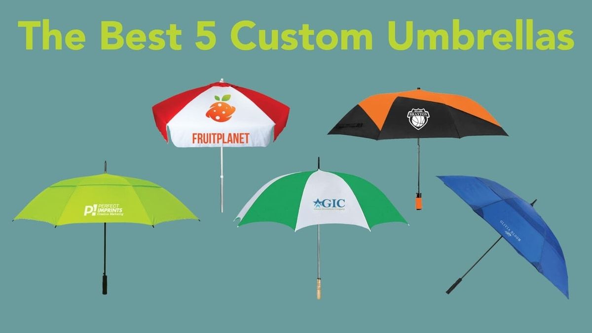 Get the Best 5 Custom Umbrellas - The Perfect Promotional Products