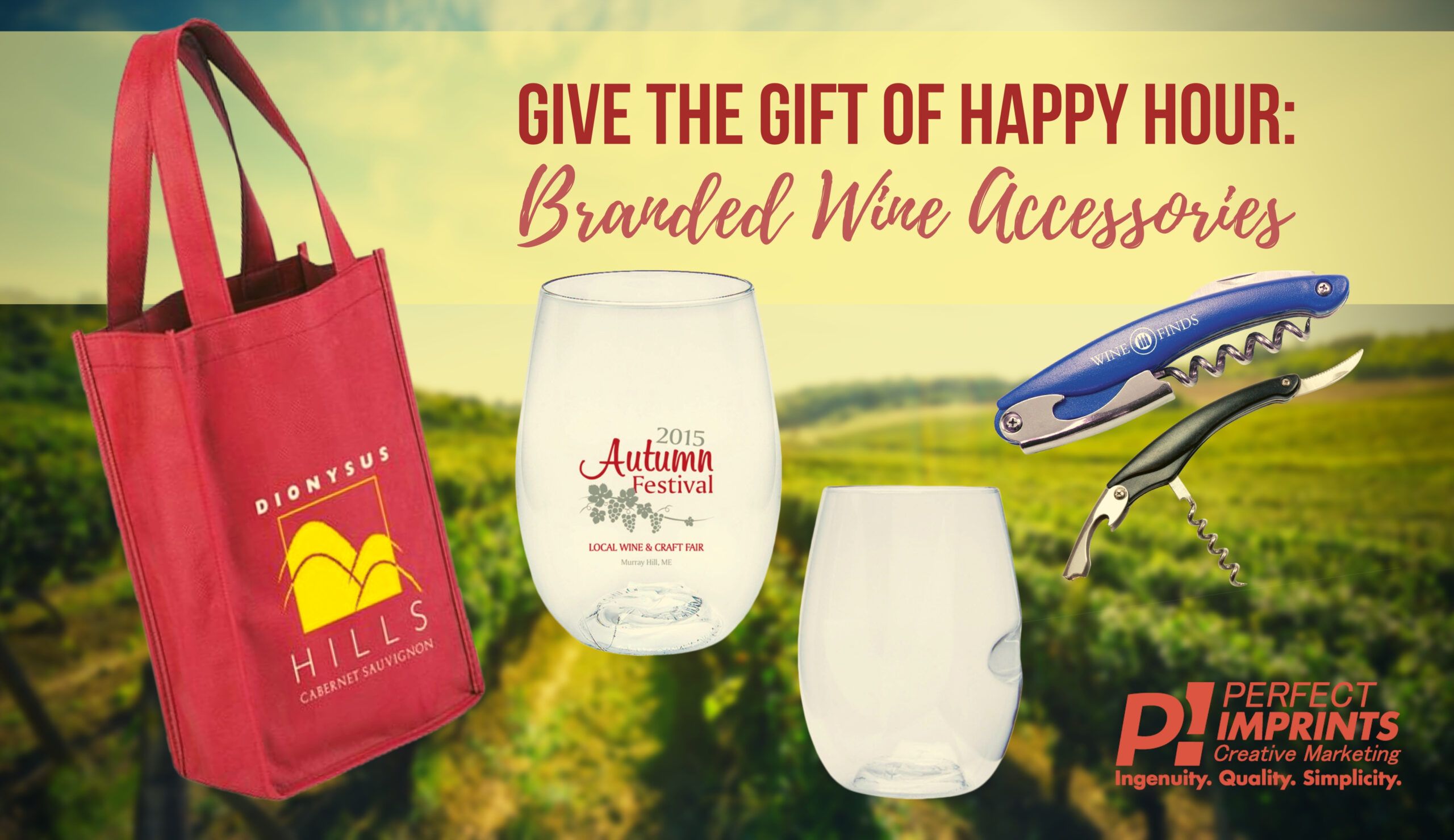 Give the Gift of Happy Hour: Branded Wine Accessories