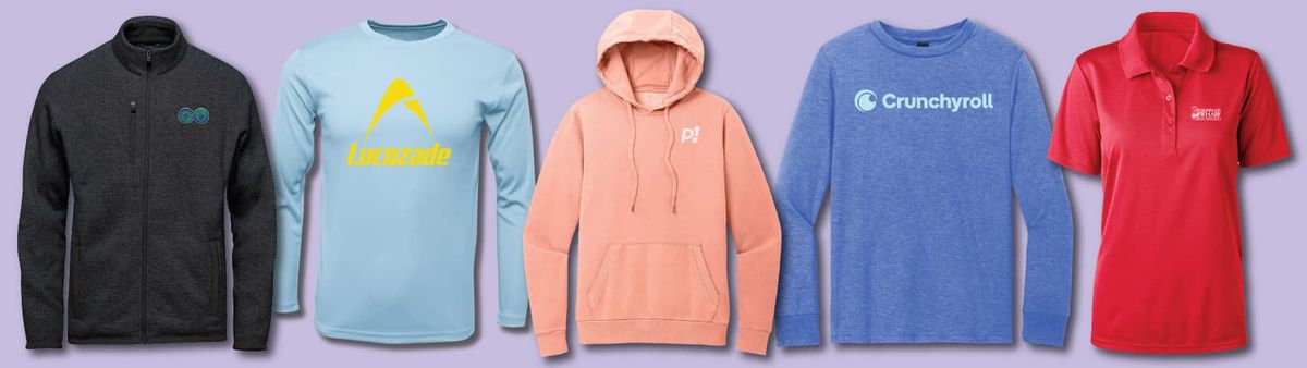 custom apparel - top 5 promotional items