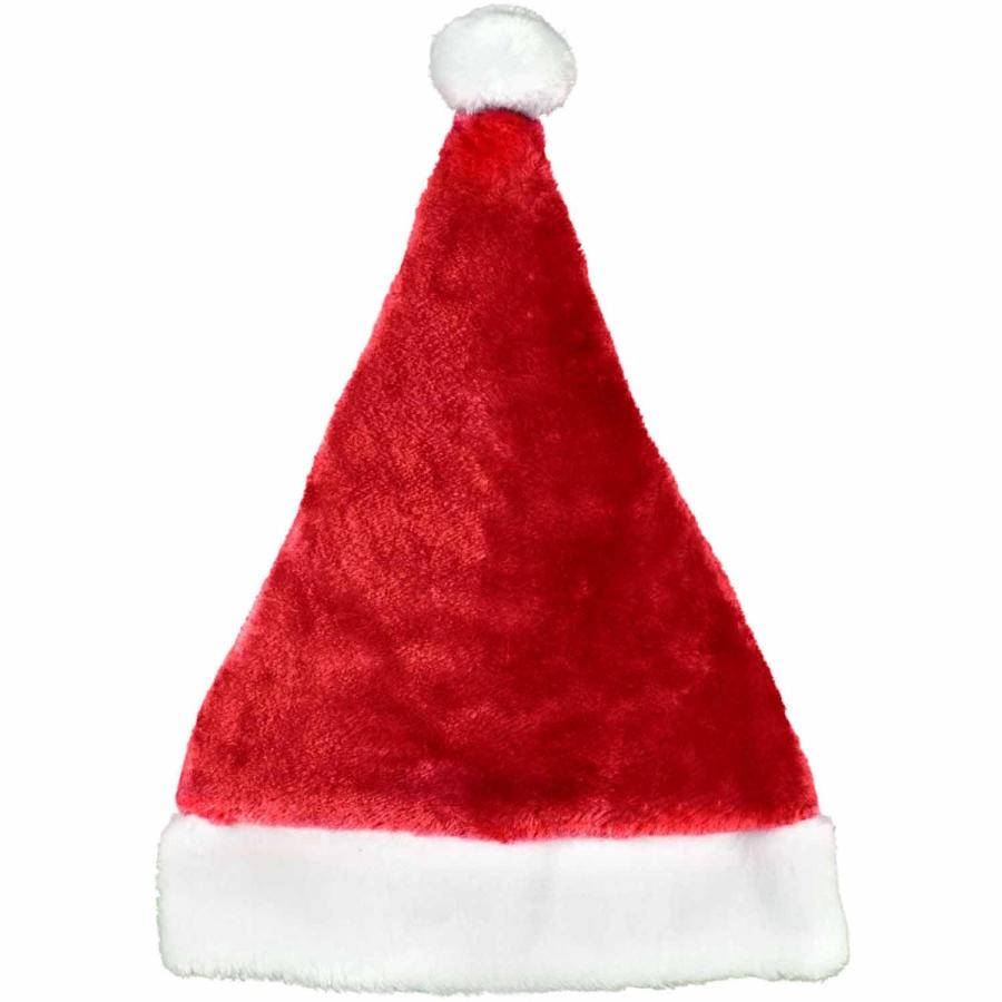 Red Plush Santa Bats in Bulk for Christmas Parties