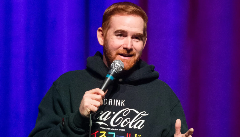 Andrew Santino performing live stand-up comedy show explaining Andrew Santino net worth journey